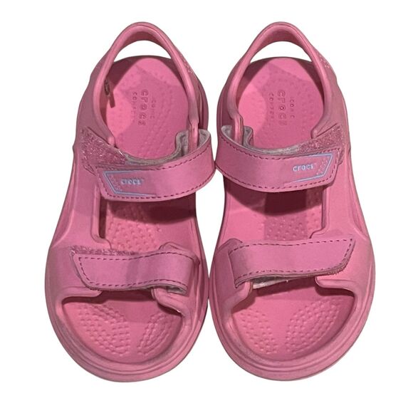 Crocs Swiftwater Sandals adjustable straps Electric Pink 10C - Picture 3 of 7